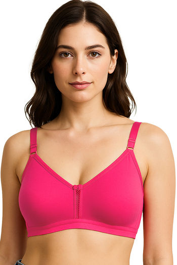 Buy Sona Double Layered Non Wired 3/4Th Coverage Sag Lift Bra - Hot Pink